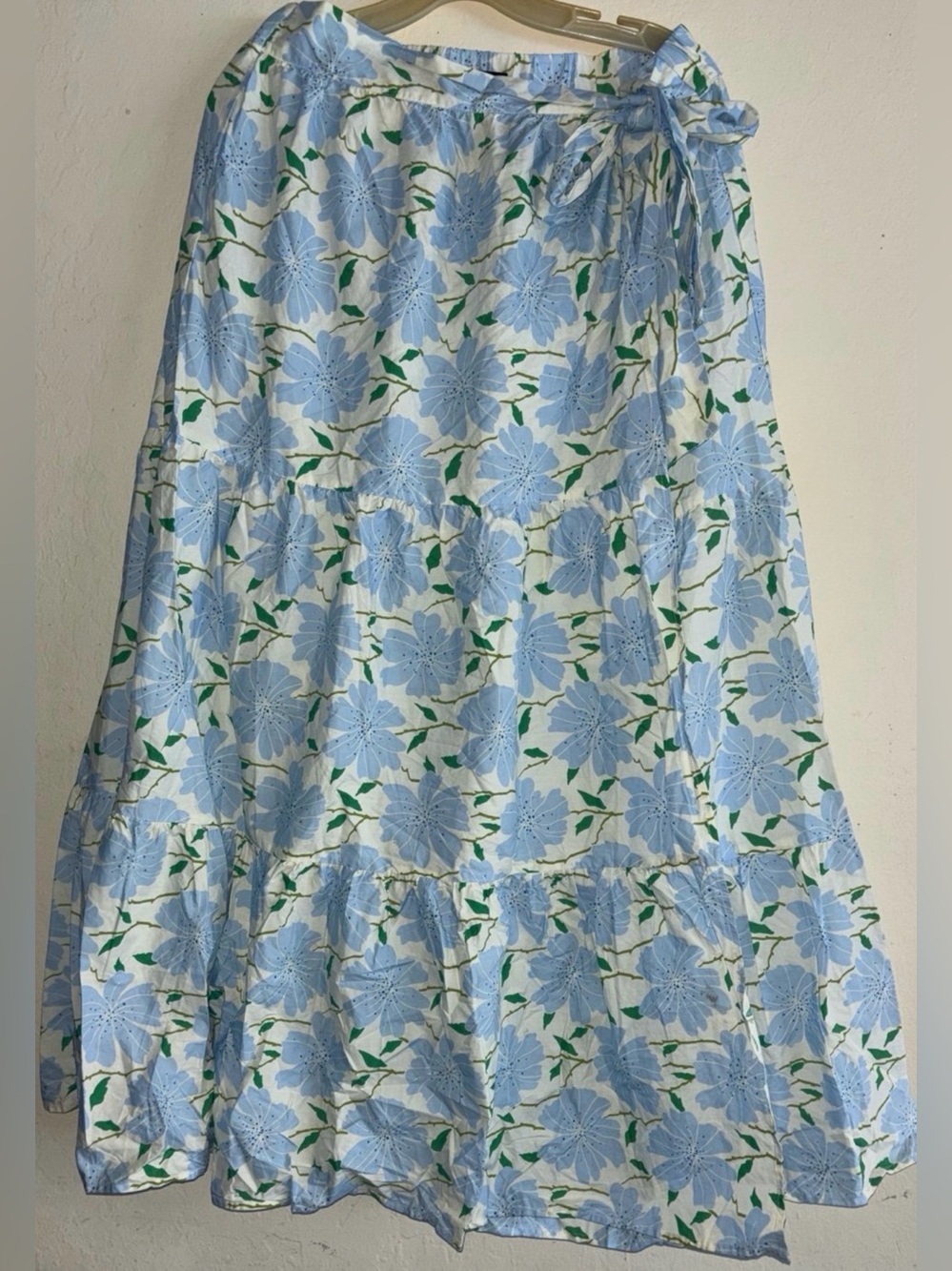 Who What Wear Floral Wrap Maxi Skirt